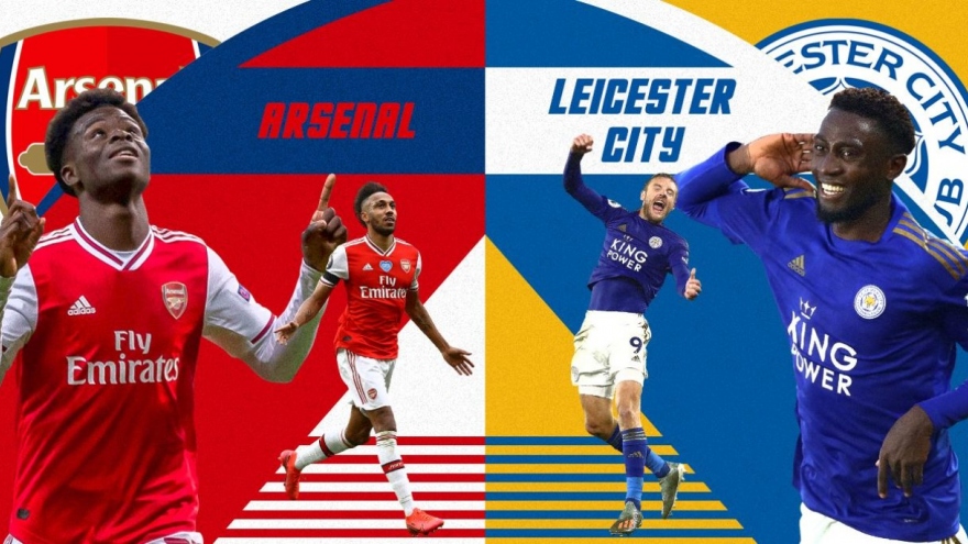 Đội hình dự kiến Arsenal - Leicester: Aubameyang đối đầu Jamie Vardy